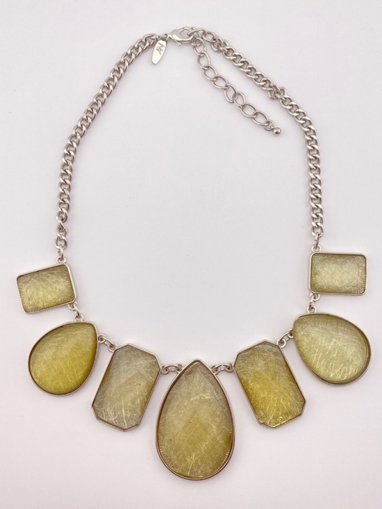 New York & Company Jewelry - New York & Co Geometric Teardrop Rectangle Necklace